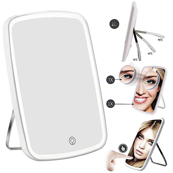 Mucola Schminkspiegel Schminkspiegel Kosmetikspiegel Make-up LED günstig online kaufen