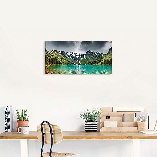 Artland Wandbild "Bergsee", Berge, (1 St.), als Alubild, Outdoorbild, Leinw günstig online kaufen