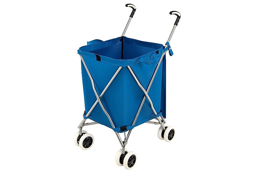 COSTWAY Einkaufstrolley, 90 l, bis 55 kg, mit Rädern & Griff, klappbar günstig online kaufen