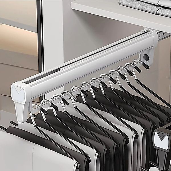 Masbekte Hosenhalter Kleiderstangen mit 12 Kleiderbügeln, günstig online kaufen