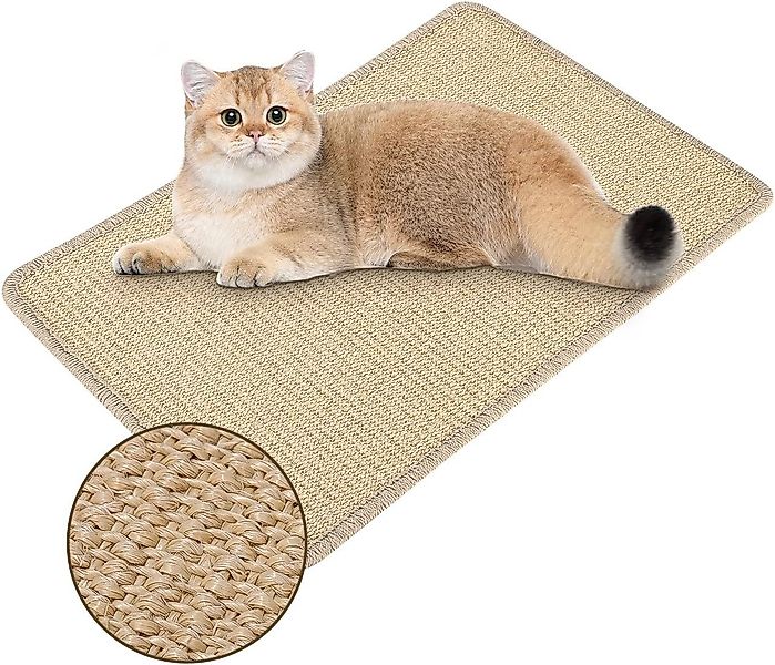 SinLaw Kratzmatte Katze Kratzmatte, natürliche Sisal Kratzmatte, Möbel Fußm günstig online kaufen