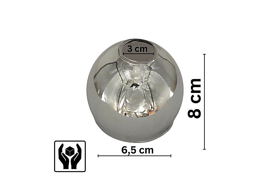 Lichthandel Hoch Lampenschirm E14 Lampenglas Ersatzschirm Glaslampenschirm günstig online kaufen