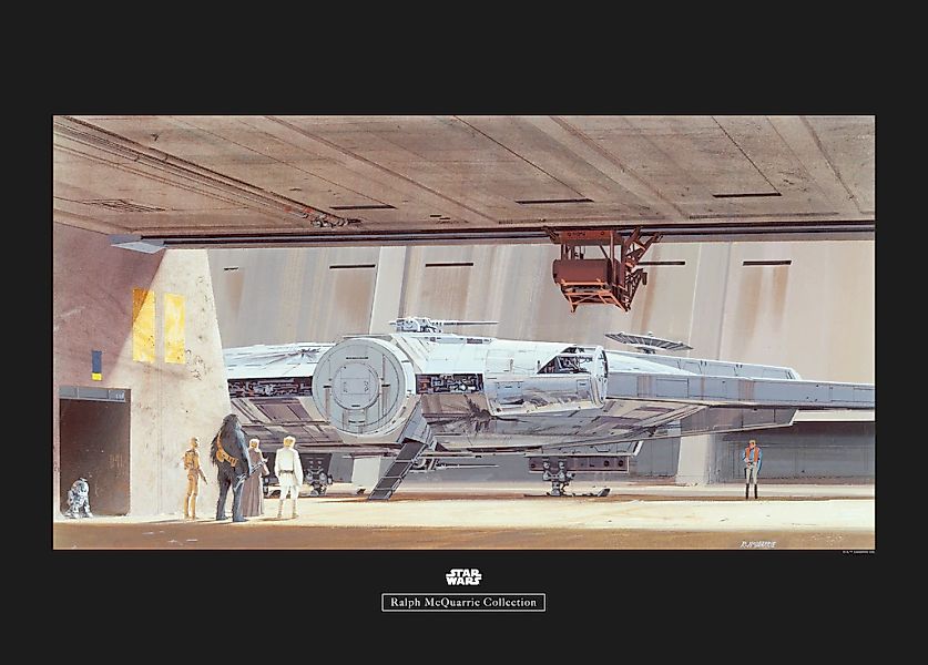 Komar Bild "Star Wars Classic RMQ Yavin Hangar", Star Wars, (1 St.), Wandbi günstig online kaufen