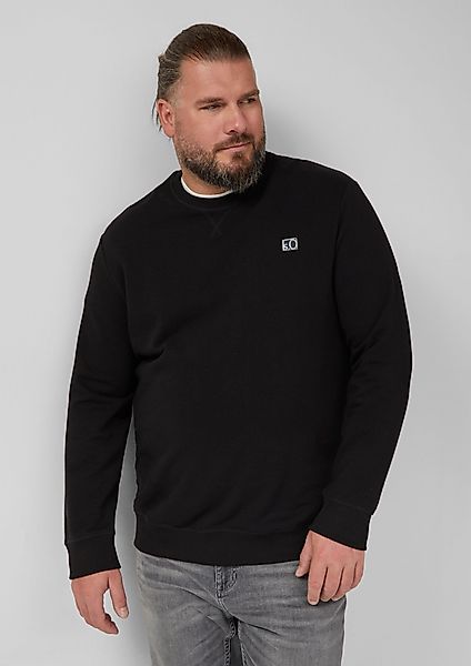 s.Oliver Sweatshirt aus Baumwollmischung Farbe schwarz Größe: 4XL günstig online kaufen