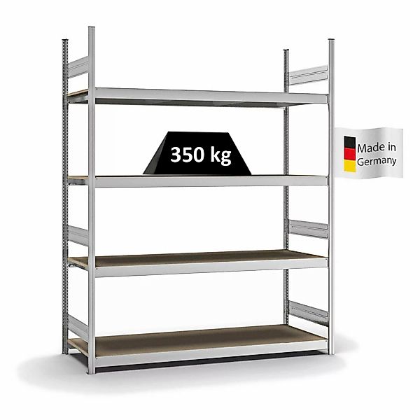 PROREGAL Weitspannregal Stecksystem T-Profil Grundregal HxBxT 250x200x60 cm günstig online kaufen