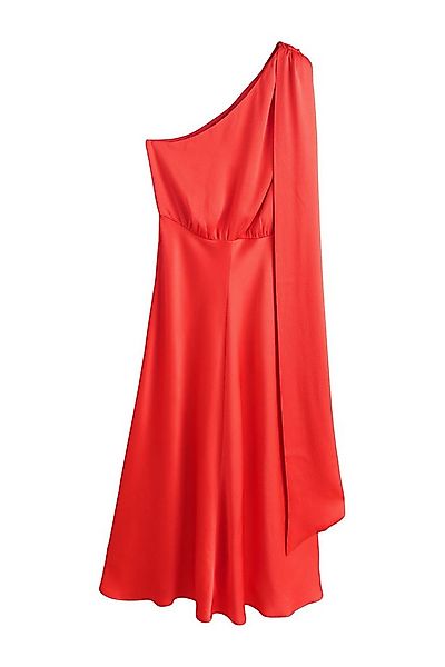 Next Midikleid Strukturiertes Midikleid mit Satinschal (1-tlg) günstig online kaufen