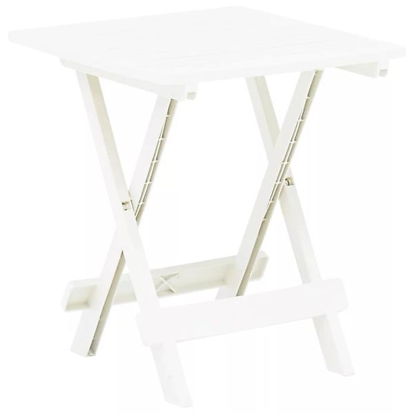 Gartentisch Klappbar Weiß 45x43x50 Cm Kunststoff günstig online kaufen