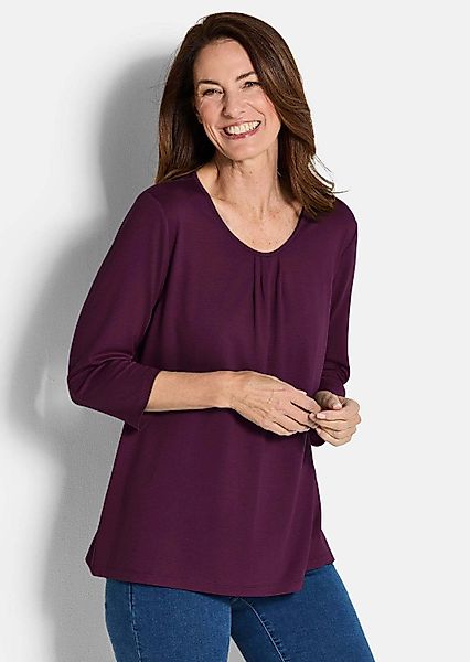 GOLDNER T-Shirt Viskose-Oberteil mit Halbarm Feminines günstig online kaufen