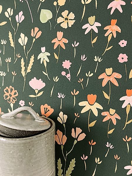 Newroom Vliestapete, strukturiert, Blumentapete, Blumenmuster günstig online kaufen