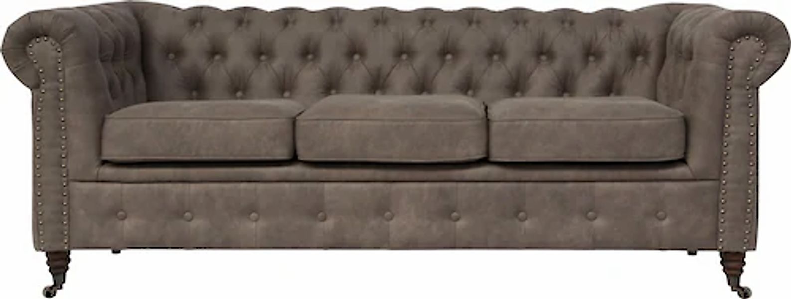 Home affaire Chesterfield-Sofa »Aarburg«, aufwändige Knopfheftung und Ziern günstig online kaufen