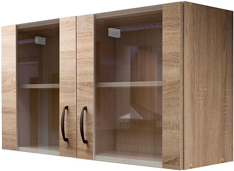 Flex-Well Glashängeschrank Bergen (B x H x T) 100 x 54,8 x 32 cm günstig online kaufen