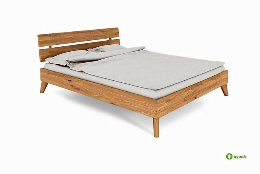 byoak Bett GREG 2 aus Massivholz mit Holzkopfteil, Naturgeölt günstig online kaufen