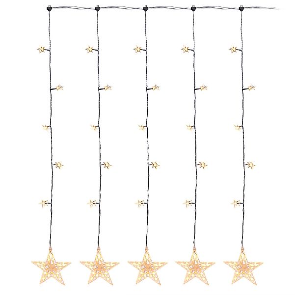 Spetebo Lichtervorhang Stern Lichtervorhang 105x100 cm günstig online kaufen