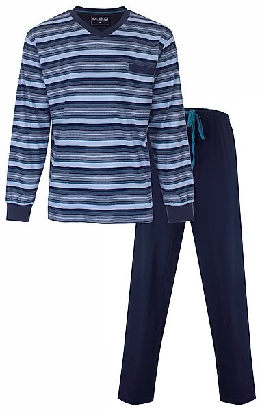 M.E.Q. Schlafanzug Herren Pyjama lang mit günstig online kaufen