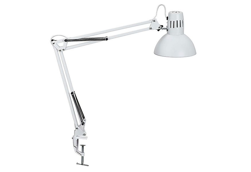 MAUL Tischleuchte MAUL Tischleuchte MAULstudy E27 LED 3.000 K Klemmfuß weiß günstig online kaufen