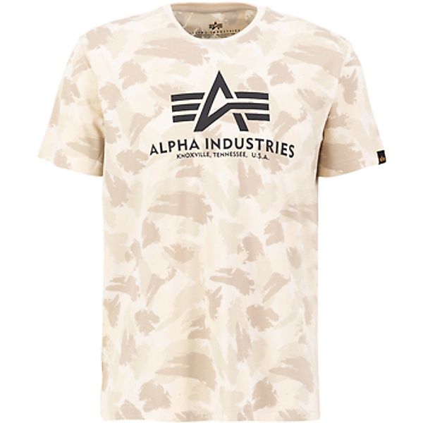Alpha Industries  T-Shirt Basic T-Shirt Camo - sand camo günstig online kaufen