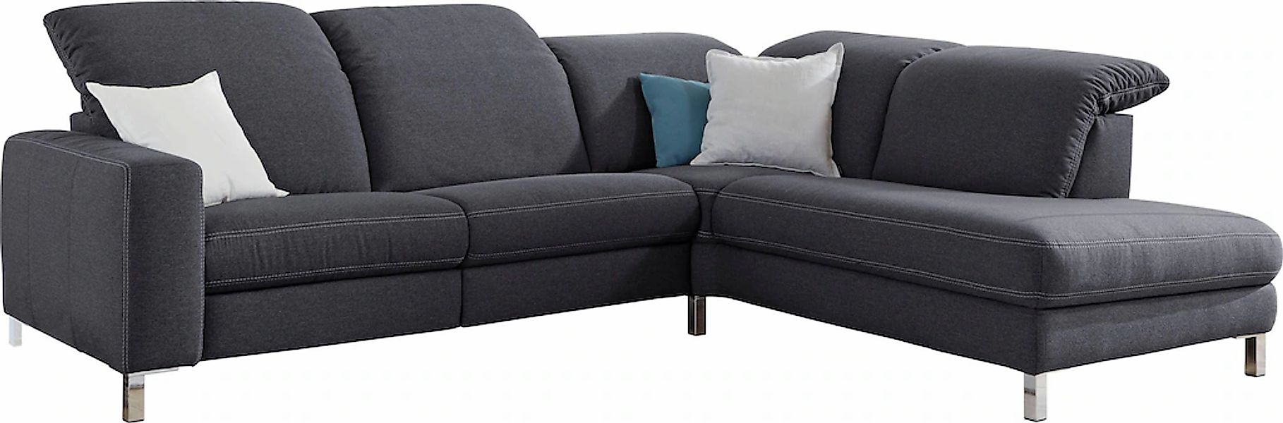 3C Candy Ecksofa "Homely bequem und komfortabel, mit verstellbaren Kopfteil günstig online kaufen
