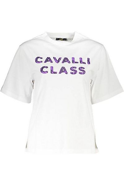 Cavalli Class T-Shirt Weißes Damen T-Shirt günstig online kaufen