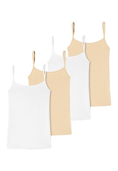 uncover by SCHIESSER Unterhemd 4er Pack Cotton (Spar-Set, 4-St) Spaghetti T günstig online kaufen