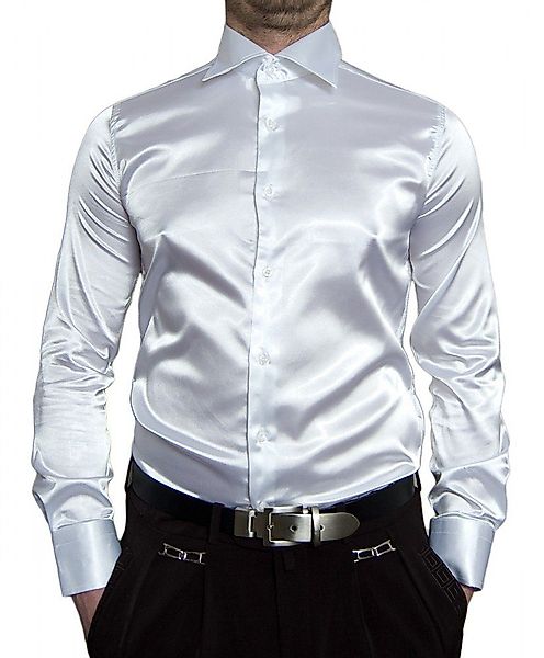 Renzo Businesshemd Herren Hemd Glanz Satin günstig online kaufen