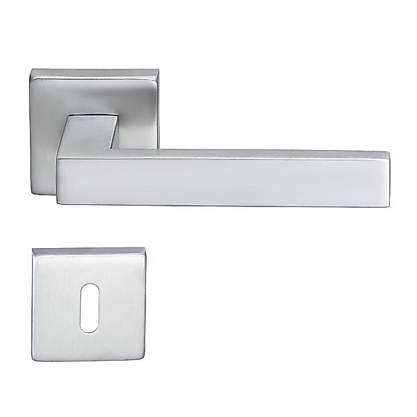 MeinTürgriff Drückergarnitur Trento Edelstahl Türdrücker Eckig BB günstig online kaufen