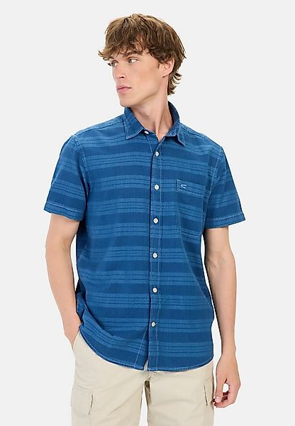camel active Kurzarmhemd aus Baumwolle Kurzarm Kentkragen Kentkragen günstig online kaufen