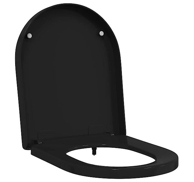 vidaXL WC-Sitz Toilette geeignet für Sitz Schwarz 48 x 36,5 x 4,5 cm (1-St) günstig online kaufen