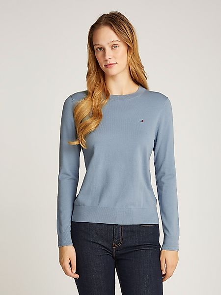 Tommy Hilfiger Rundhalspullover CO JERSEY STITCH günstig online kaufen