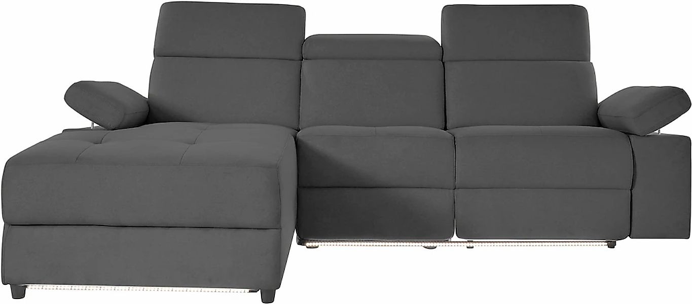 Home affaire Ecksofa "Kilado, L-Form," mit Relaxfunktion, verstellbarer Arm günstig online kaufen
