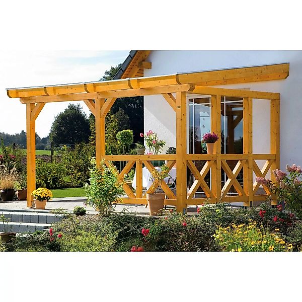 Skan Holz Terrassenüberdachung Andria 434 cm x 300 cm günstig online kaufen