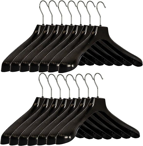 RSR Hangers Kleiderbügel SM 45 cm ohne Hosensteg Kunststoff Schwarz Anti-Ru günstig online kaufen