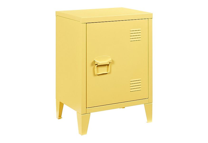 en.casa Nachtschrank (1-St) »Inari« mit Türgriff links Stahl 57 x 40 x 30 c günstig online kaufen