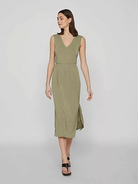 Vila Maxikleid "VIMODALA V-NECK S/L MIDI DRESS - NOOS" günstig online kaufen