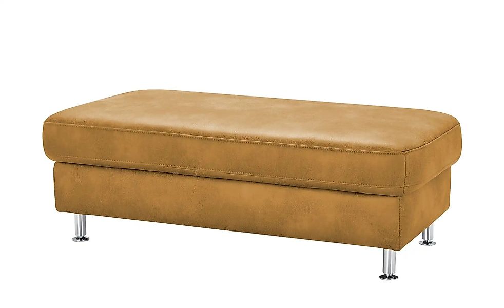 meinSofa XXL Hocker  Veit ¦ gelb ¦ Maße (cm): B: 130 H: 46 T: 65.0 Polsterm günstig online kaufen