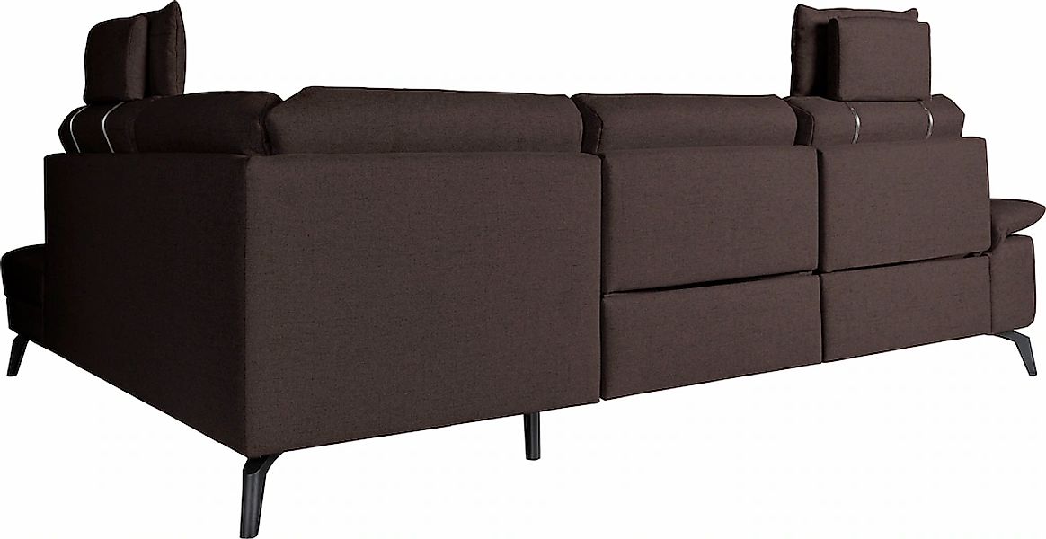 alina Ecksofa inkl. Kopfstützen, wahlweise mit Relaxfunktion, Breite: 267 c günstig online kaufen