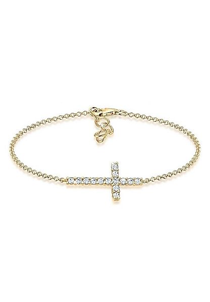 Elli Armband Kreuz mit Kristallen von Swarovski® 925 Sterling Silber günstig online kaufen