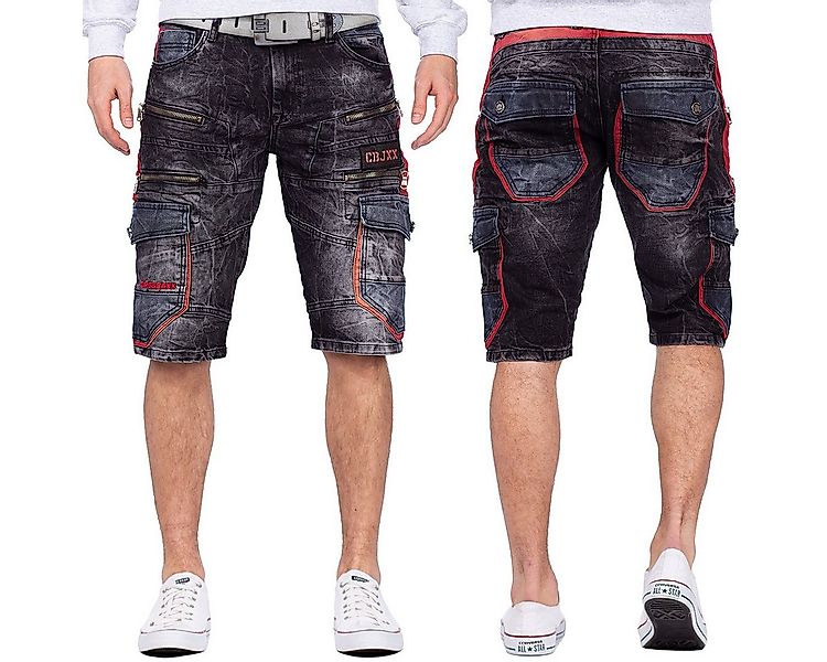 Cipo & Baxx Jeansshorts Herren regular fit Kurze Hose Stonewashed BA-CK224 günstig online kaufen