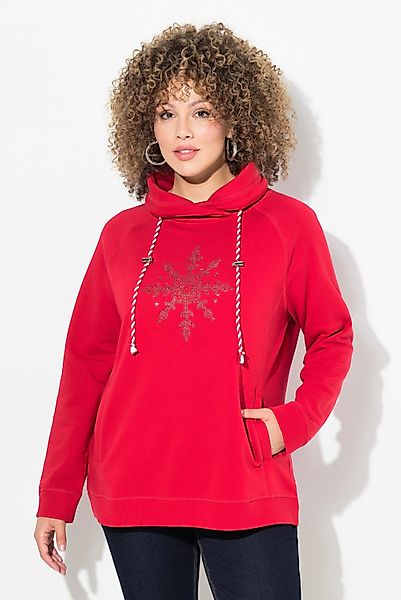 Ulla Popken Sweatshirt Sweatshirt Eisstern Stehkragen günstig online kaufen