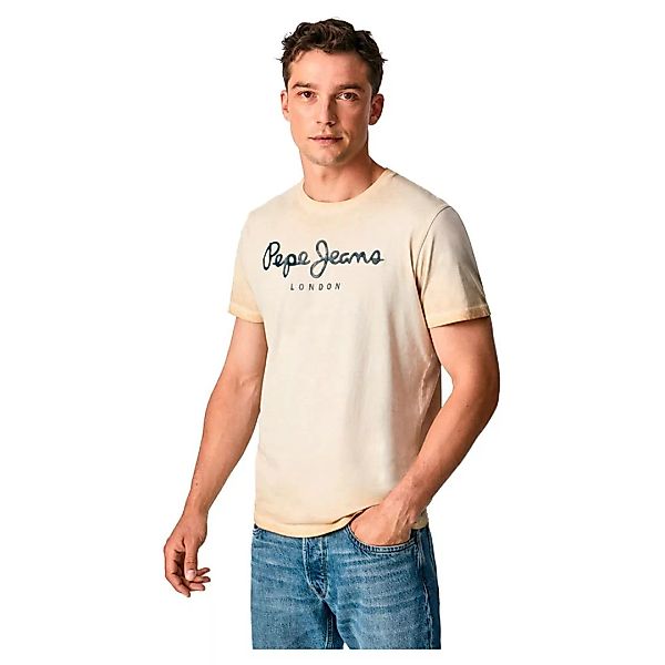 Pepe Jeans West Sir New Kurzärmeliges T-shirt L Beige günstig online kaufen