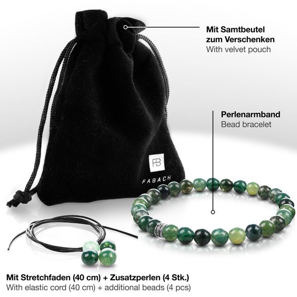 FABACH Perlenarmband 6mm Edelstein-Perlen & Sterling günstig online kaufen