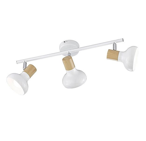 WOFI Deckenspot, Leuchtmittel nicht inklusive, Deckenleuchte Holzlampe 3 Fl günstig online kaufen