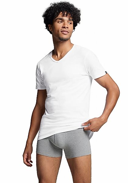 PUMA T-Shirt "PUMA BASIC 2P V-NECK TEE", (2er Pack), V-Ausschnitt, Kurzarm, günstig online kaufen