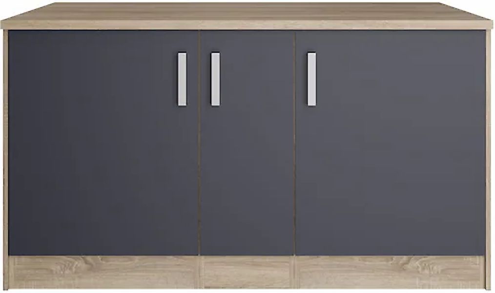 KOCHSTATION Kücheninsel »KS-Toronto« Breite 153 cm, MDF-Fronten, Flaschenre günstig online kaufen