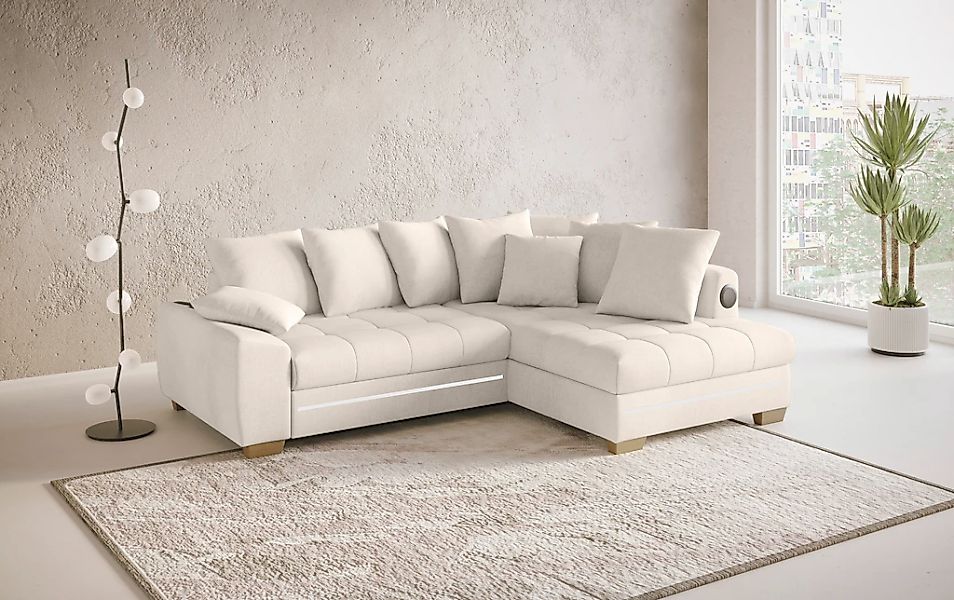 Mr. Couch Ecksofa "Nikita II, L-Form", RGB-LED, Bluetooth-Soundsystem, wahl günstig online kaufen