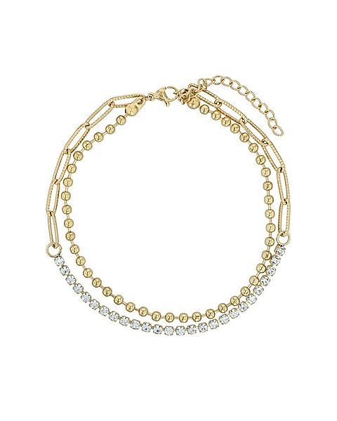 AKZENT Fußkette Thala Edelstahl silber Damen wasserfest günstig online kaufen