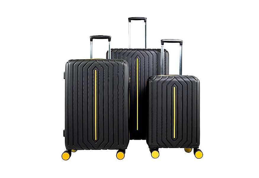 Crosstravel Kofferset Atlanta, 4 Rollen, (3 tlg., Hartschalen Trolley Set), günstig online kaufen