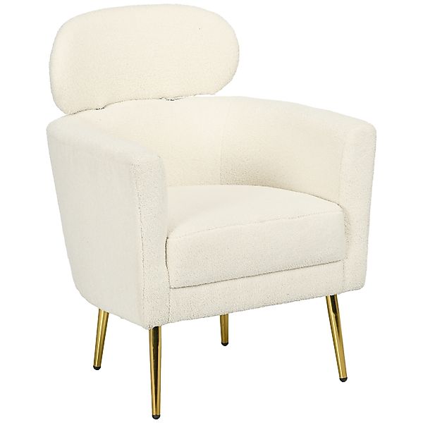 HOMCOM Wohnzimmer-Sessel mit abnehmbarer Kopfstütze, Fauteuil crapaud, mode günstig online kaufen