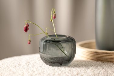 LEONARDO Tischvase »Dekovase BELLAGIO« aus Glas, anthrazitfarben, handgefer günstig online kaufen