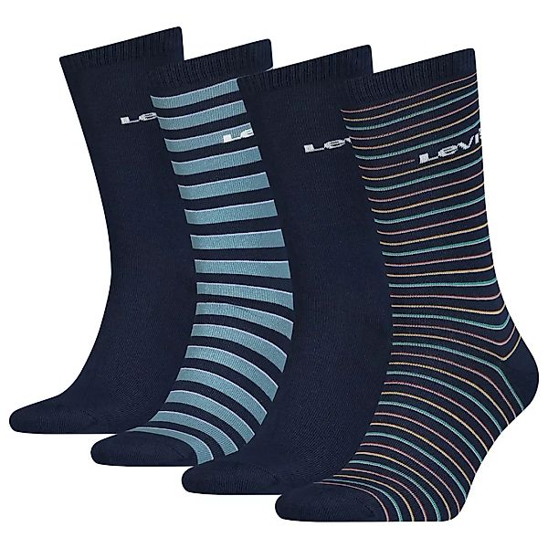 Levi´s ® Regular Cut Gestreifte Blaue Geschenkbox Socken 4 Paare EU 43-46 B günstig online kaufen