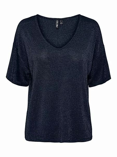 pieces V-Shirt PCBILLO OVERSIZED TEE LUREX STRIPES NOOS günstig online kaufen